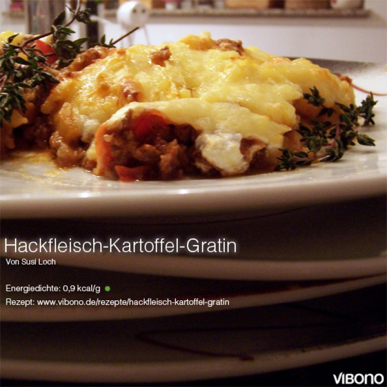 Hackfleisch-Kartoffel-Gratin | Vibono