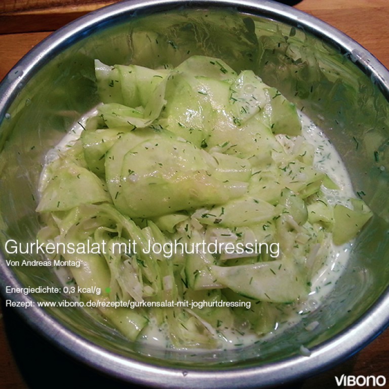 Gurkensalat mit Joghurtdressing | Vibono