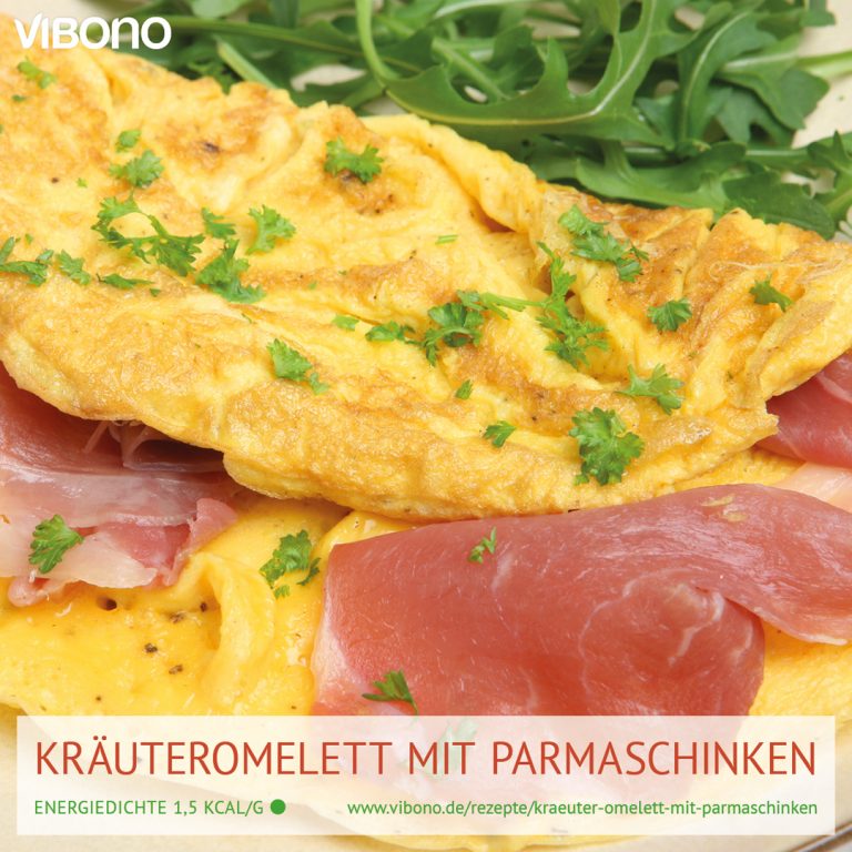 Kräuter-Omelett mit Parmaschinken