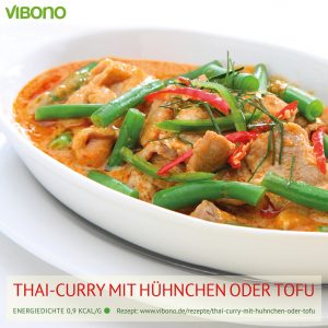 Thai-Curry mit Hühnchen oder Tofu