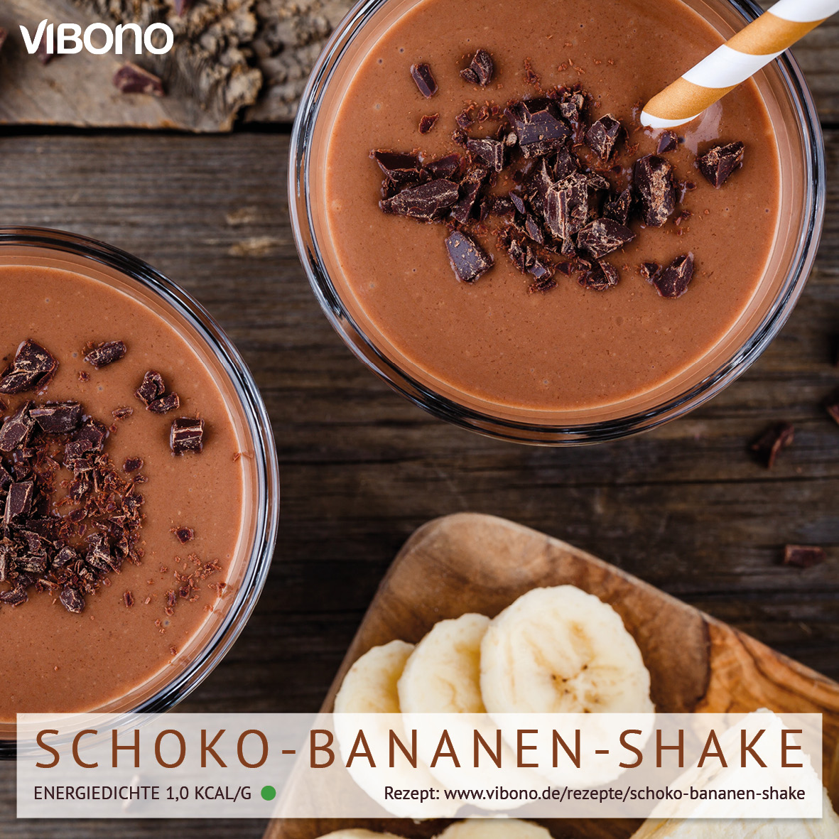Schoko-Bananen-Shake | Vibono
