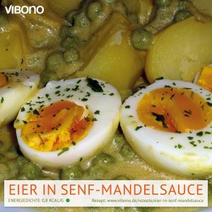 Eier in Senf-Mandelsauce