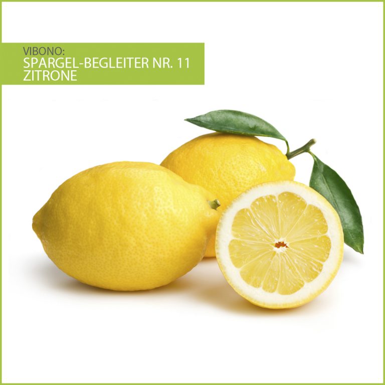 Zitrone, harmonischer Spargelbegleiter Nr. 11