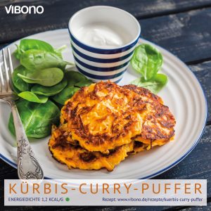 Kürbis-Curry-Puffer
