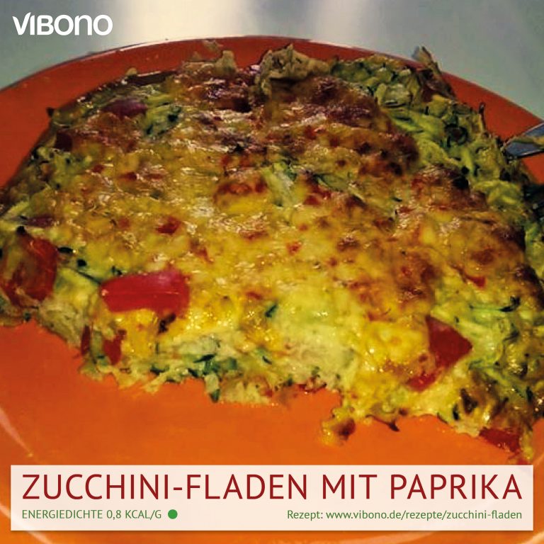 Zucchini-Fladen mit Paprika
