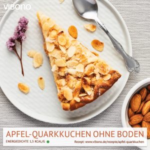 Apfel-Quarkkuchen ohne Boden