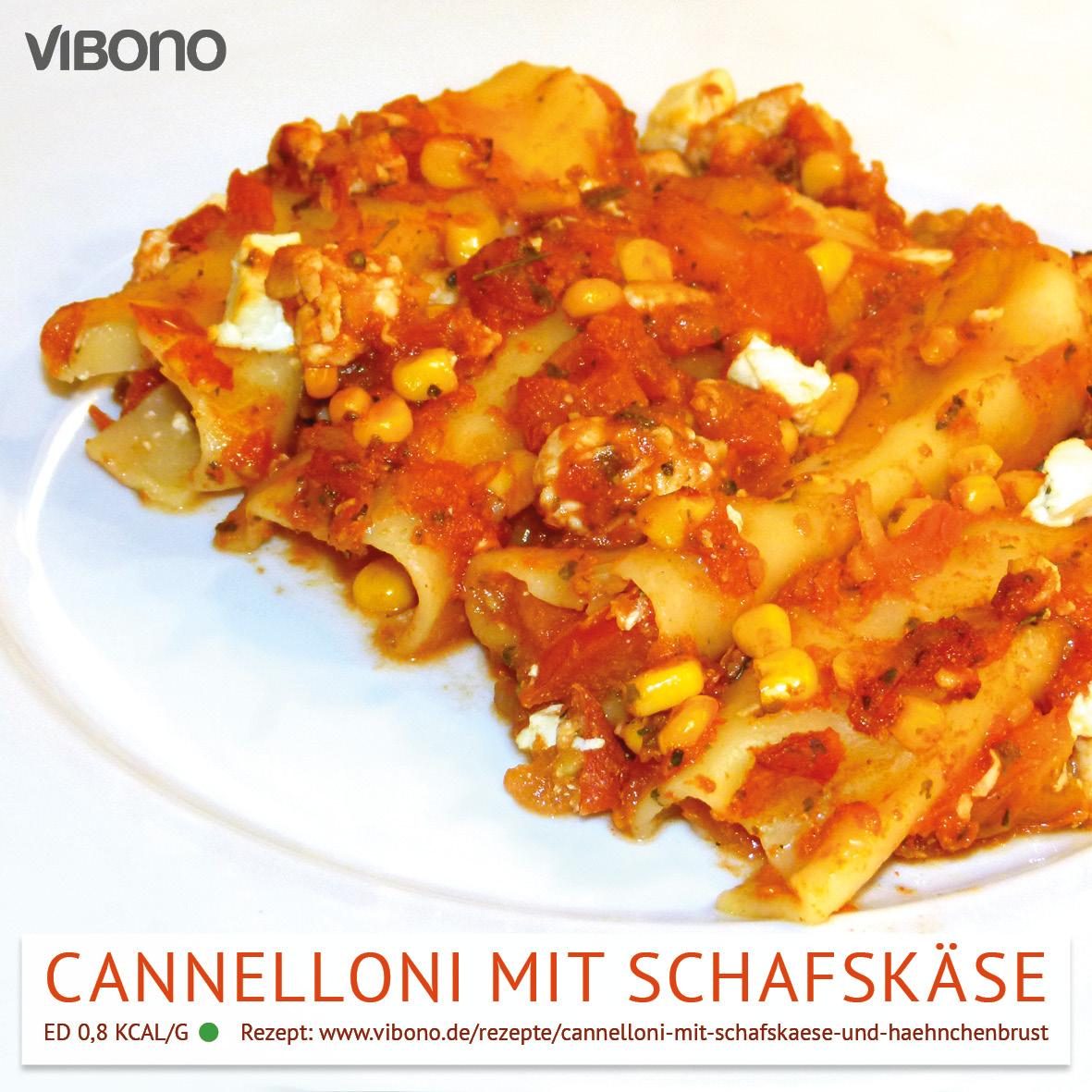 Cannelloni mit Schafskäse und Hähnchenbrust | Vibono