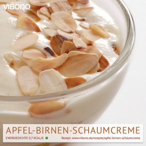 Apfel-Birnen-Schaumcreme