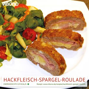 Hackfleisch-Spargel-Roulade