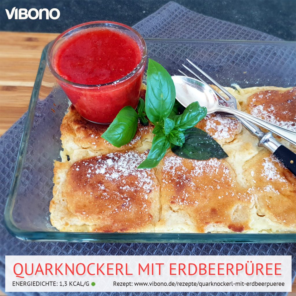 Quarknockerl mit Erdbeerpüree | Vibono