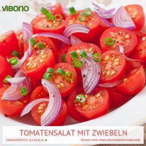 Tomatensalat mit Zwiebeln
