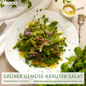 Grüner Gemüse-Kräuter-Salat