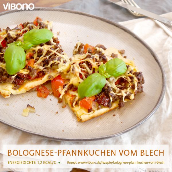 Bolognese-Pfannkuchen vom Blech | Vibono