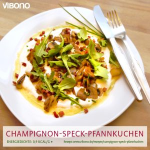 Champignon-Speck-Pfannkuchen