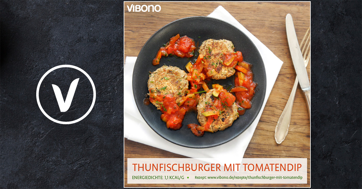 Thunfischburger mit Tomatendip | Vibono