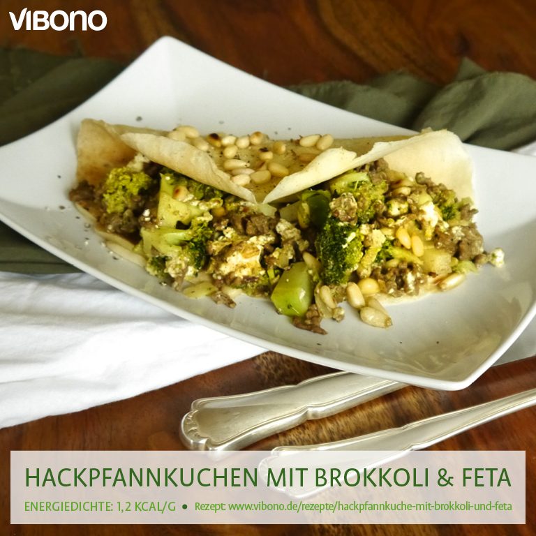 Hackpfannkuchen mit Brokkoli & Feta