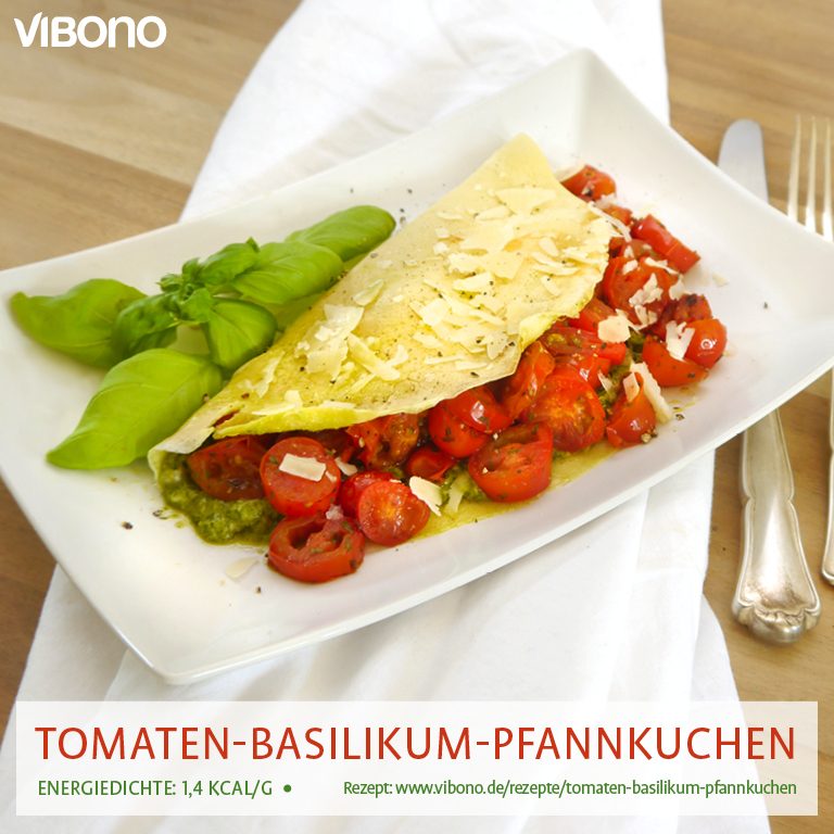 Tomaten-Basilikum-Pfannkuchen