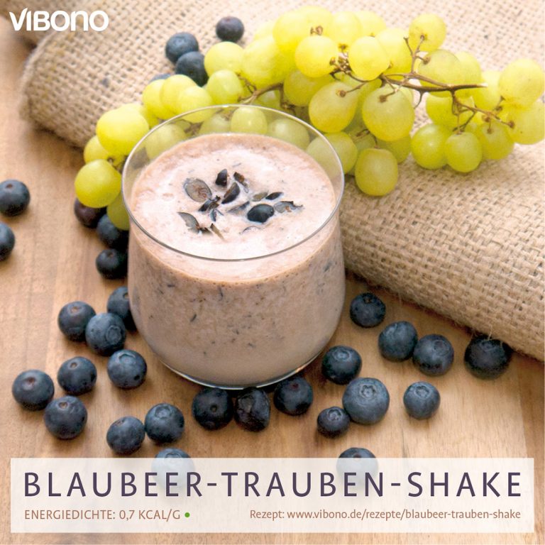 Blaubeer-Trauben-Shake