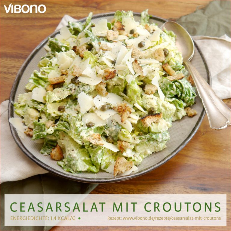 Caesarsalat mit Croutons