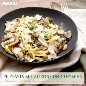 Pilz-Pasta mit Zitrone und Thymian