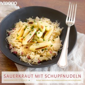 Sauerkraut mit Schupfnudeln