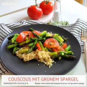Couscous mit grünem Spargel