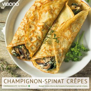 Champignon-Spinat Crêpes