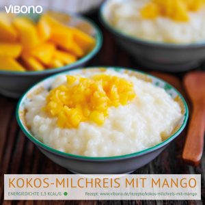 Kokos-Milchreis mit Mango