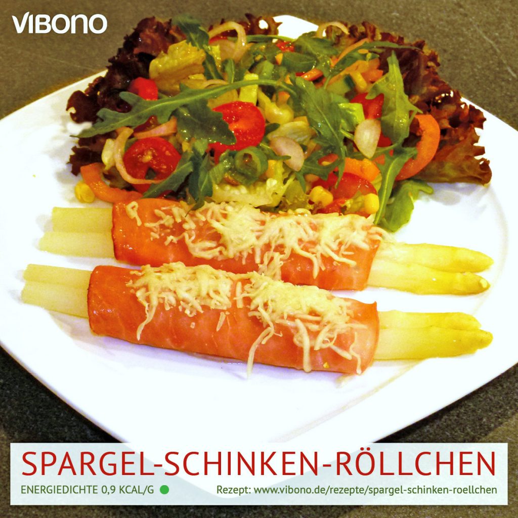 Spargel-Schinken-Röllchen mit Käse | Vibono
