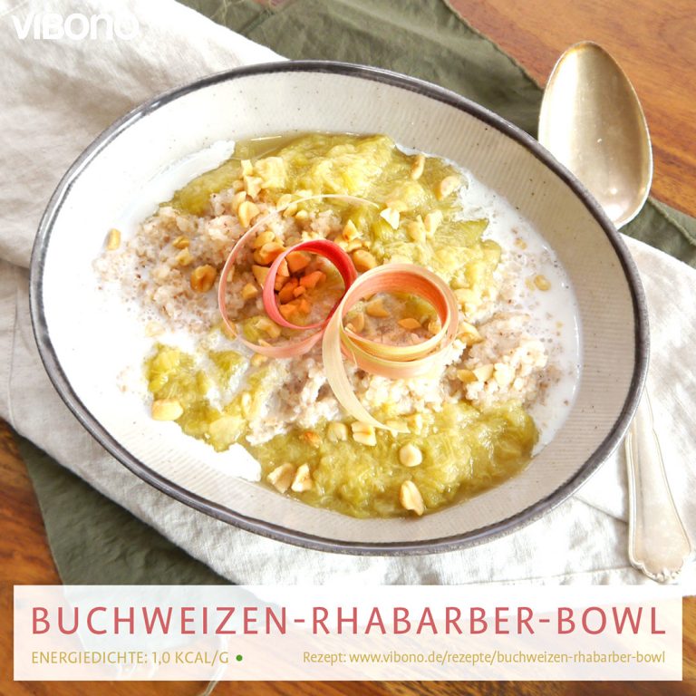 Buchweizen-Rhabarber-Bowl