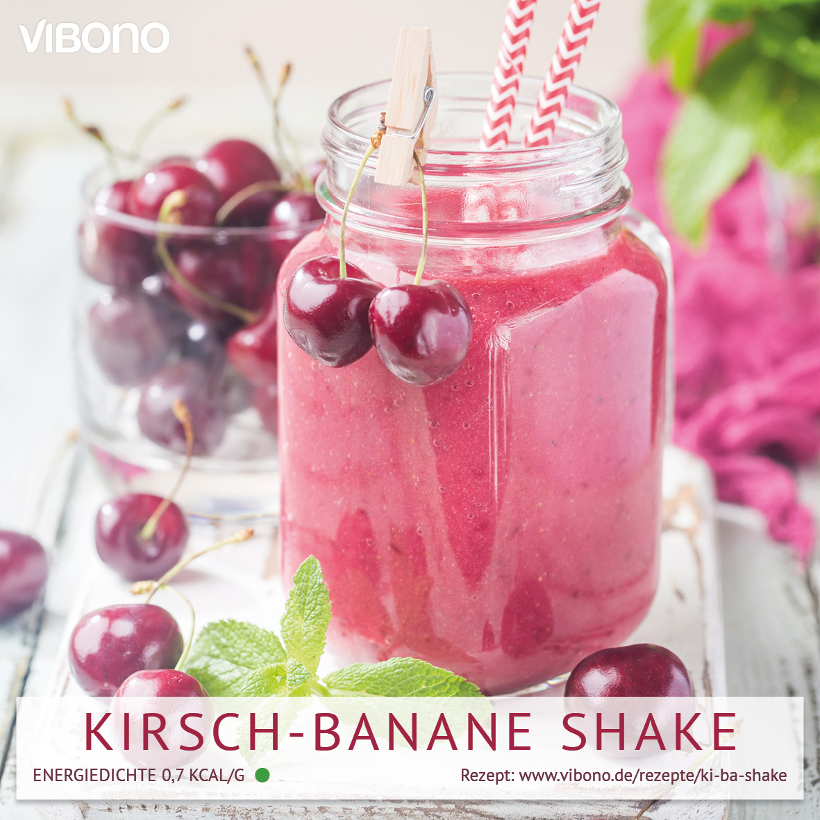 Kirsch-Banane Shake | Vibono